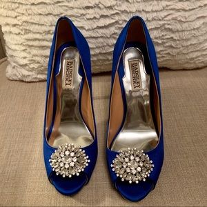 Blue Bagdley Mischka Stilettos